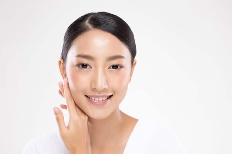 A Chinese woman's face