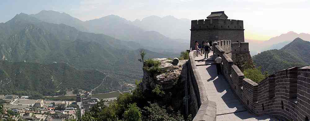 Restored section of the Badaling Great Wall of China