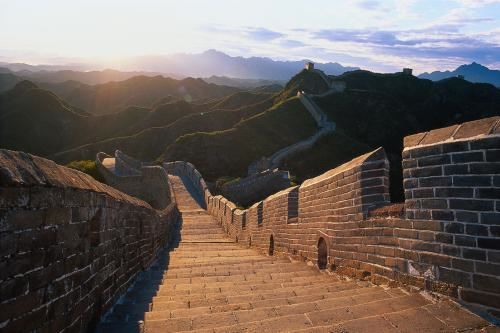 Steps of the Great Wall of China