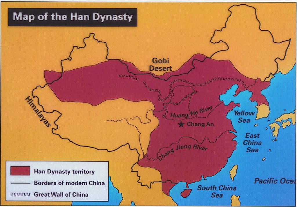 Map of the Han Dynasty