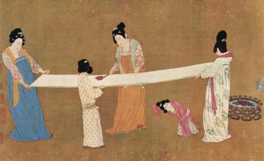 The Chinese invented the process of making silk