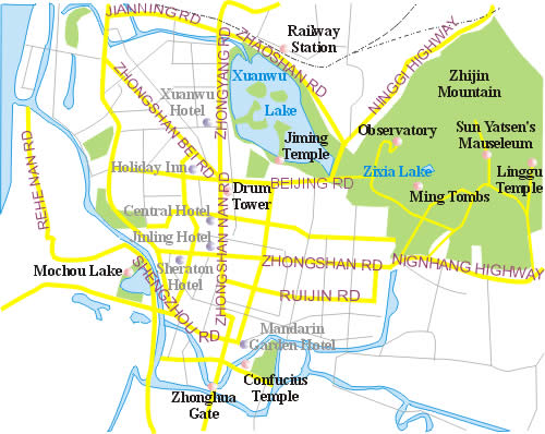Maps of Nanjing, China
