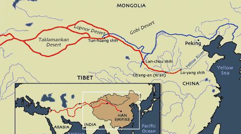 Map of the Silk Road