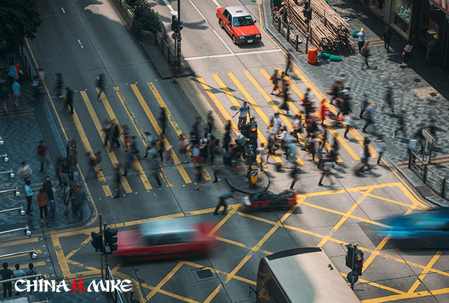 Tsim Sha Tsui street crossing