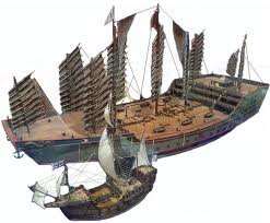 Large Chinese sailing ships
