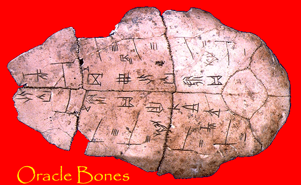 An example of China's oracle bones